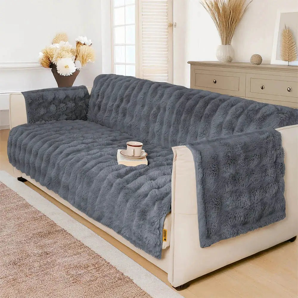 Water-resistant Fluffy Soft Furniture Protector Sofa Cover-EverDry