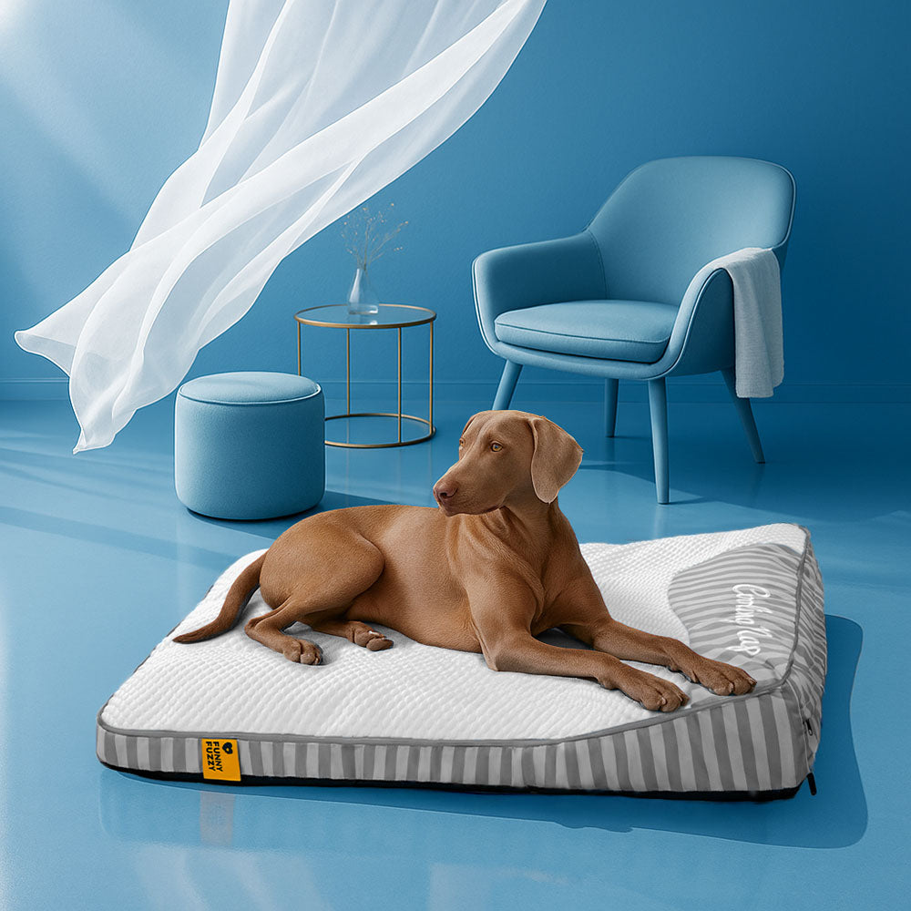 Extra Large Cooling Washable Rectangle Orthopaedic Dog Bed - Cooling Nap