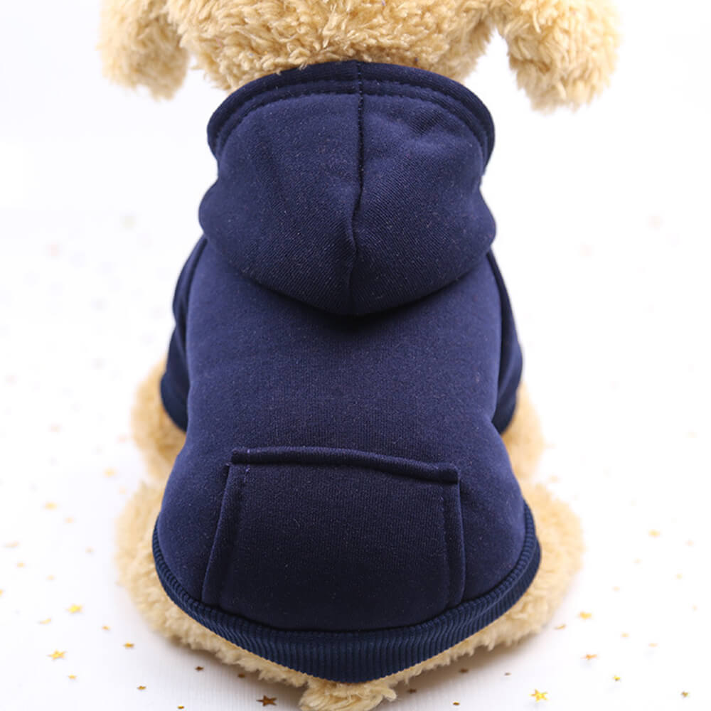 Autumn and Winter Pocket Sweatshirt Double Legs Sports Style MultiColour Pet Dog Clothes