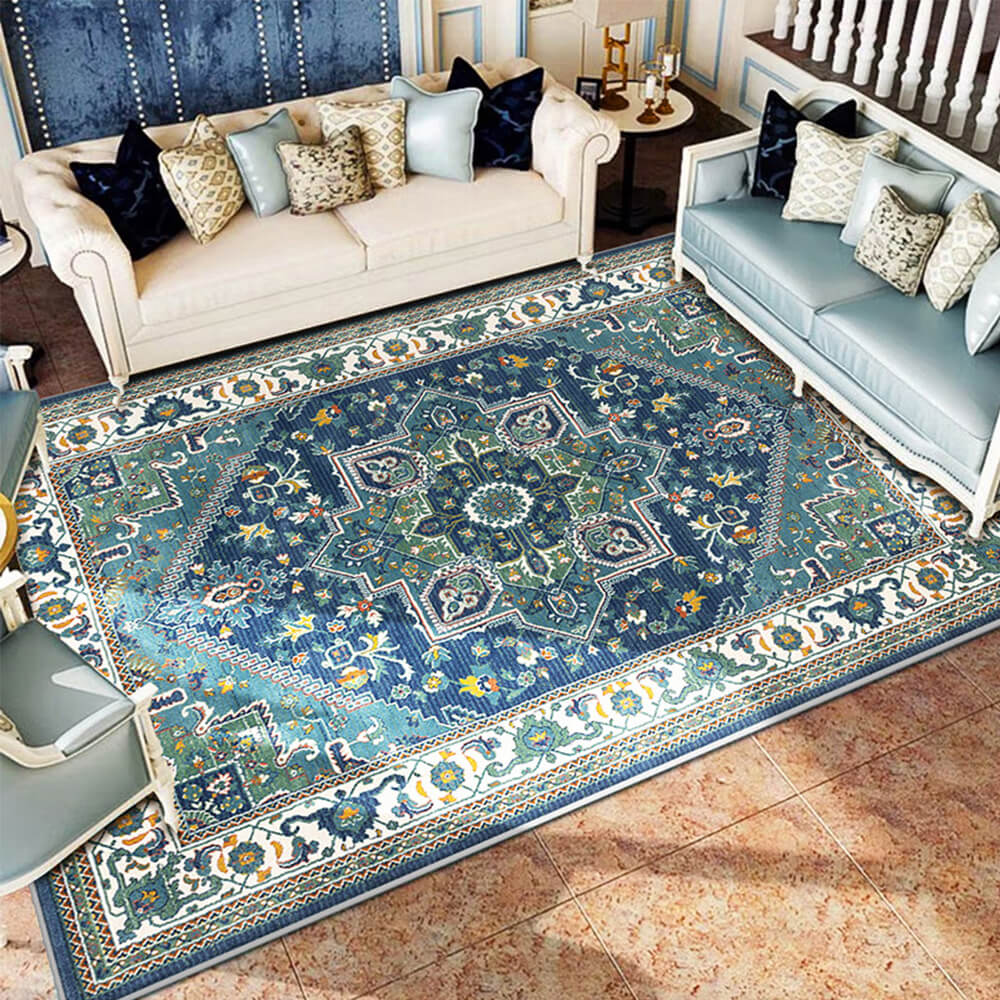 Mid-century Classic Pet-Friendly Living Room Persian Rug
