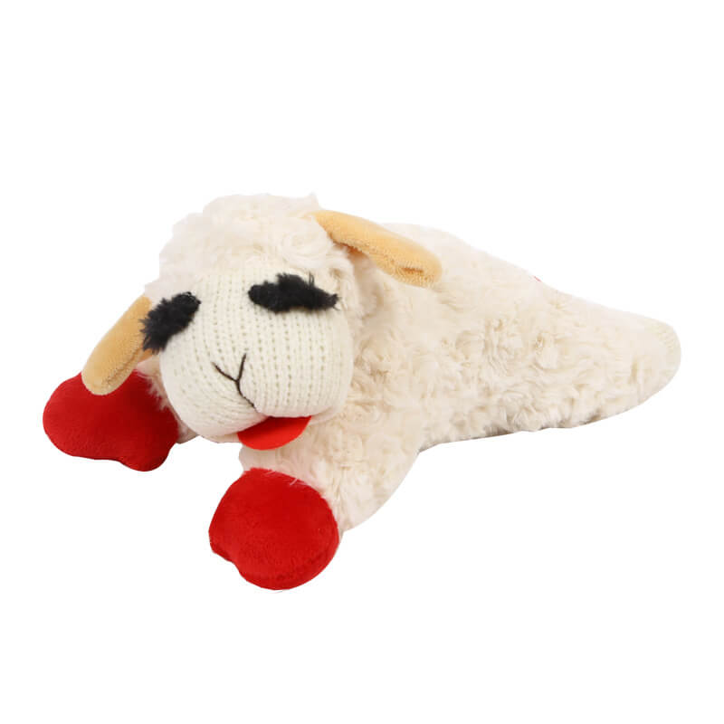 Adorable Plush Lamb Squeaker Toy Dog Interactive Toy