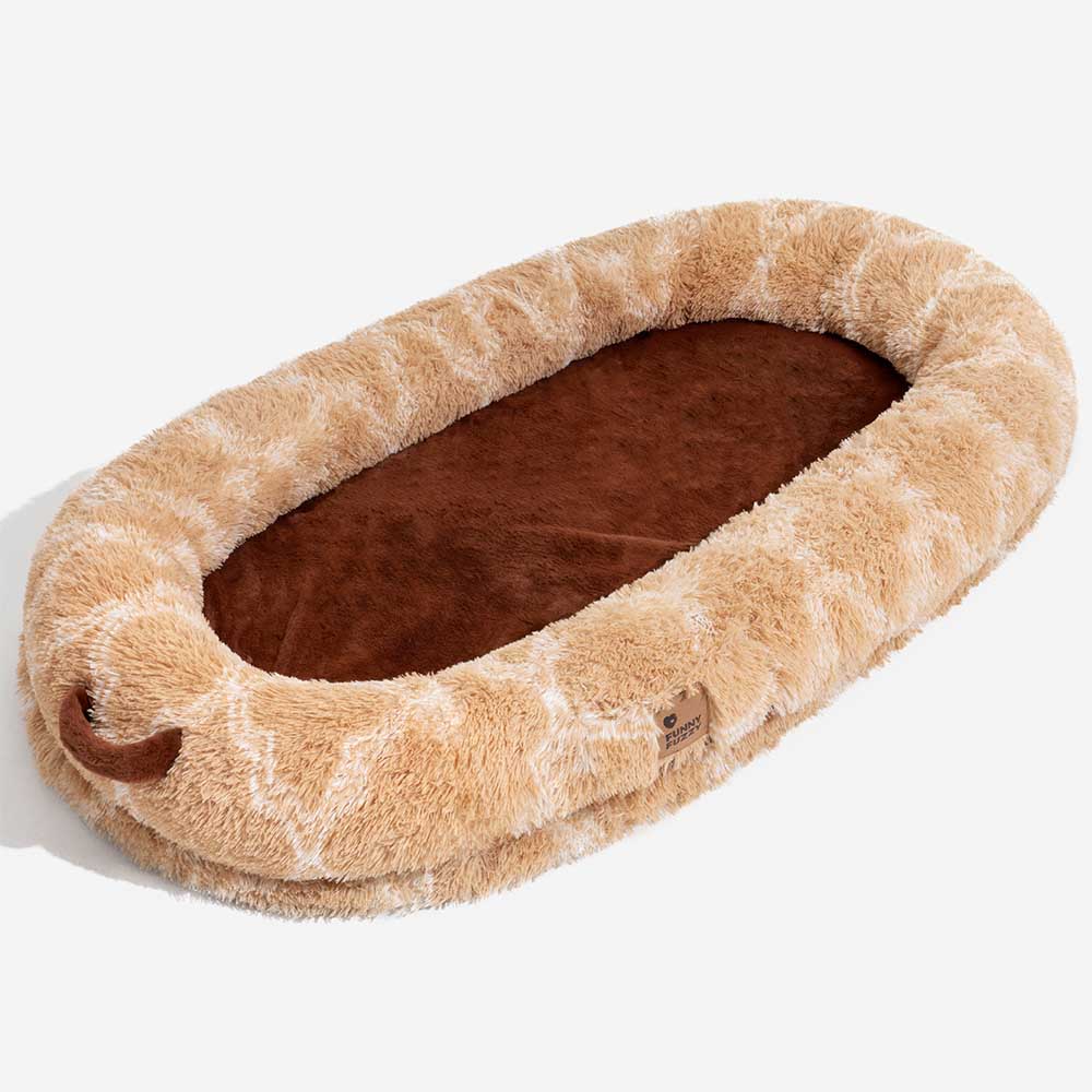Luxury Super Large Sleep Deeper Human Dog Bed