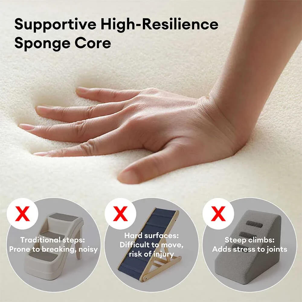 Climbing Aid for Bed and Couch Access Joint Protection Soft Dog Ramp Steps