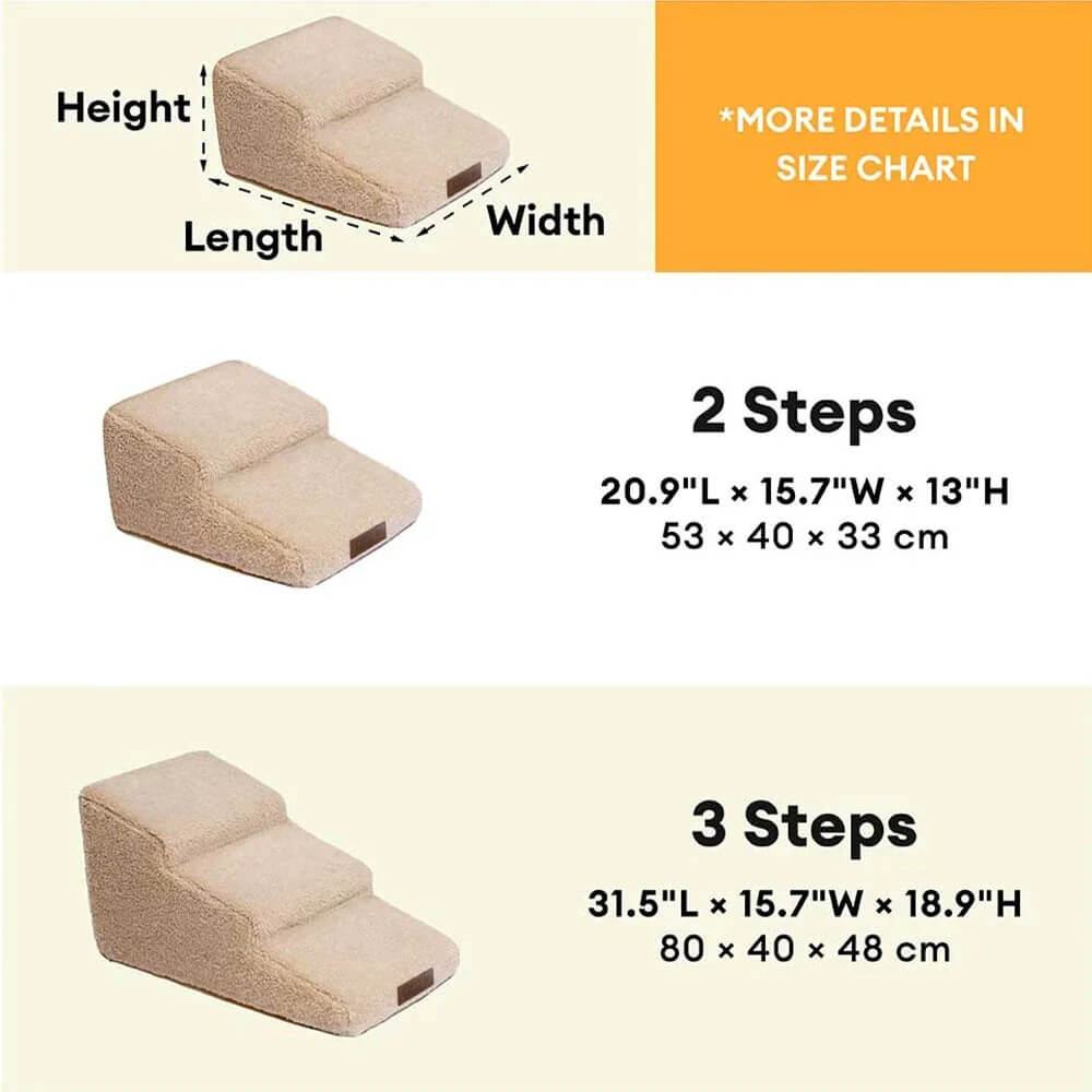 Climbing Aid for Bed and Couch Access Joint Protection Soft Dog Ramp Steps