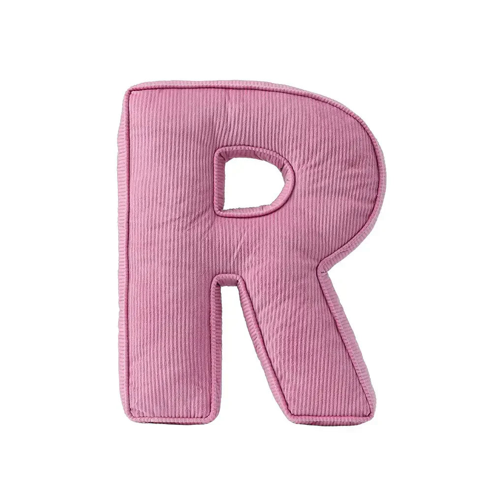Corduroy Soft Hugging Letter Sofa Pillow