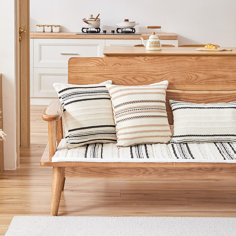 Cosy Chenille Striped Plush Sofa Protector Pet Mat Non-slip Sofa Cover