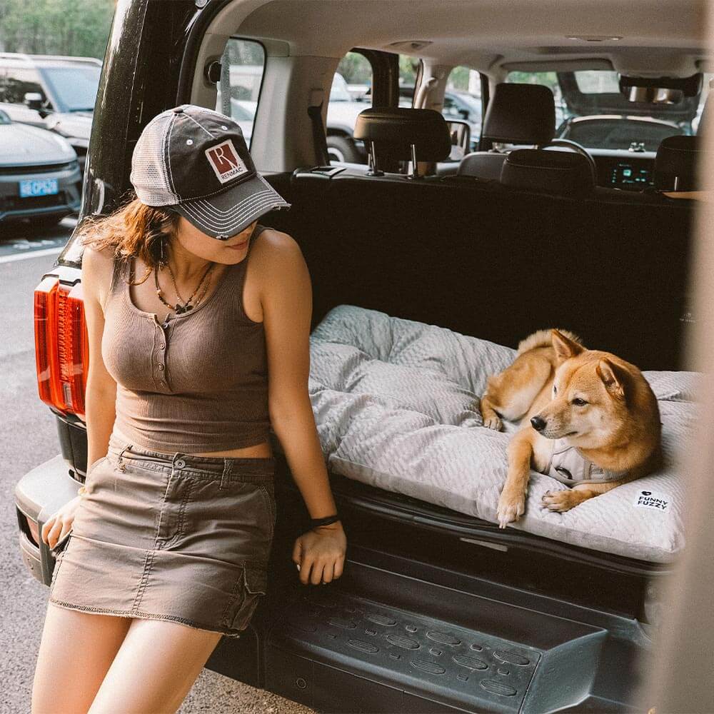 Dual-Sided Cosy Plush Washable Calming Dog Mat