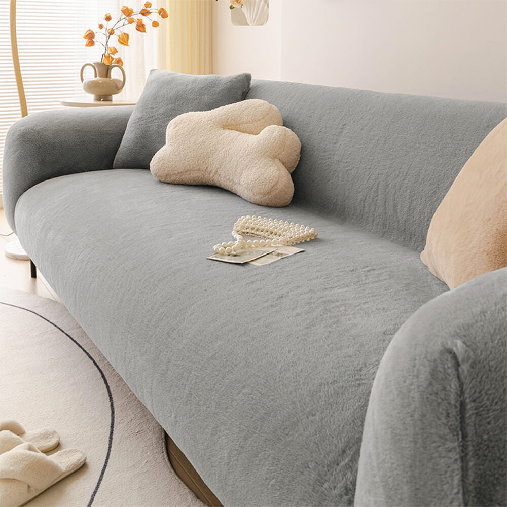 Ultra Soft Skin Friendly Plush Full Coverage Furniture Protector Sofa Cover