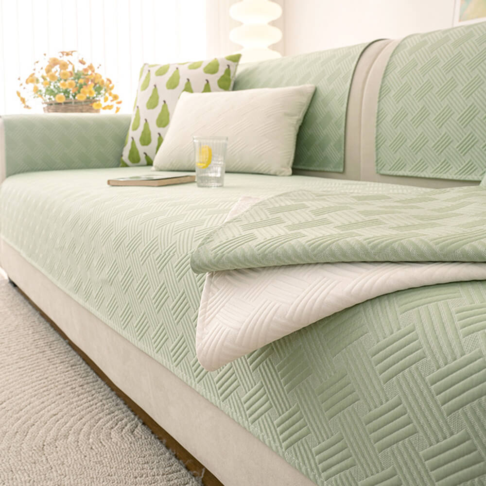 Modern Geometric Breathable Cooling Non-Slip Sofa Cover