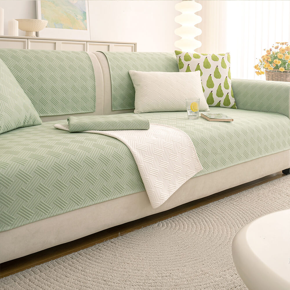 Modern Geometric Breathable Cooling Non-Slip Sofa Cover