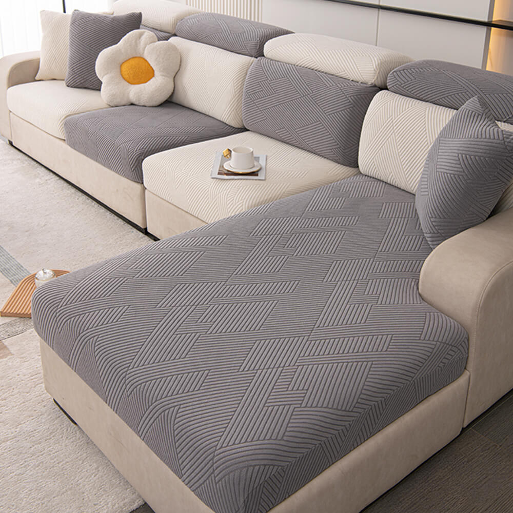 Modern Geometric Stretch Full-Wrap Magic Sofa Cover