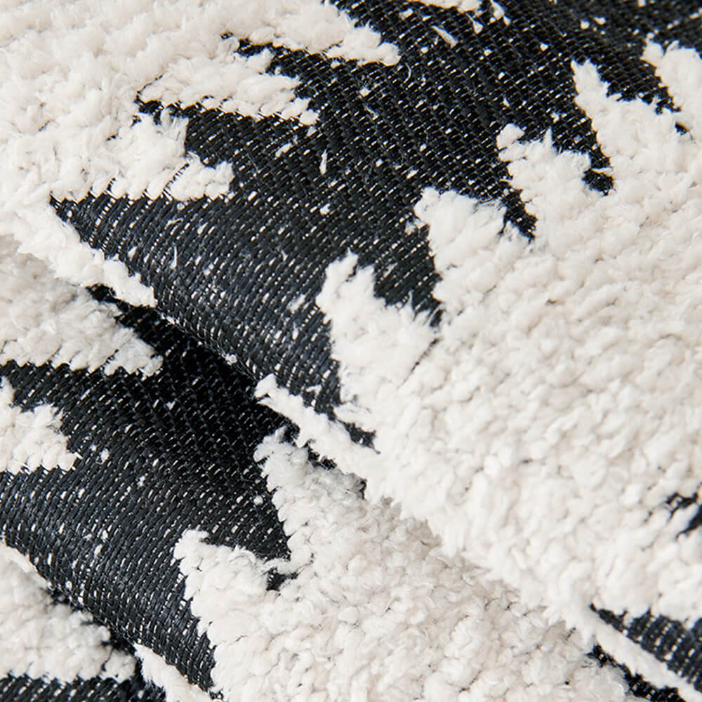 Modern Chevron Stripes Chenille Sofa Cover with Wavy Edges