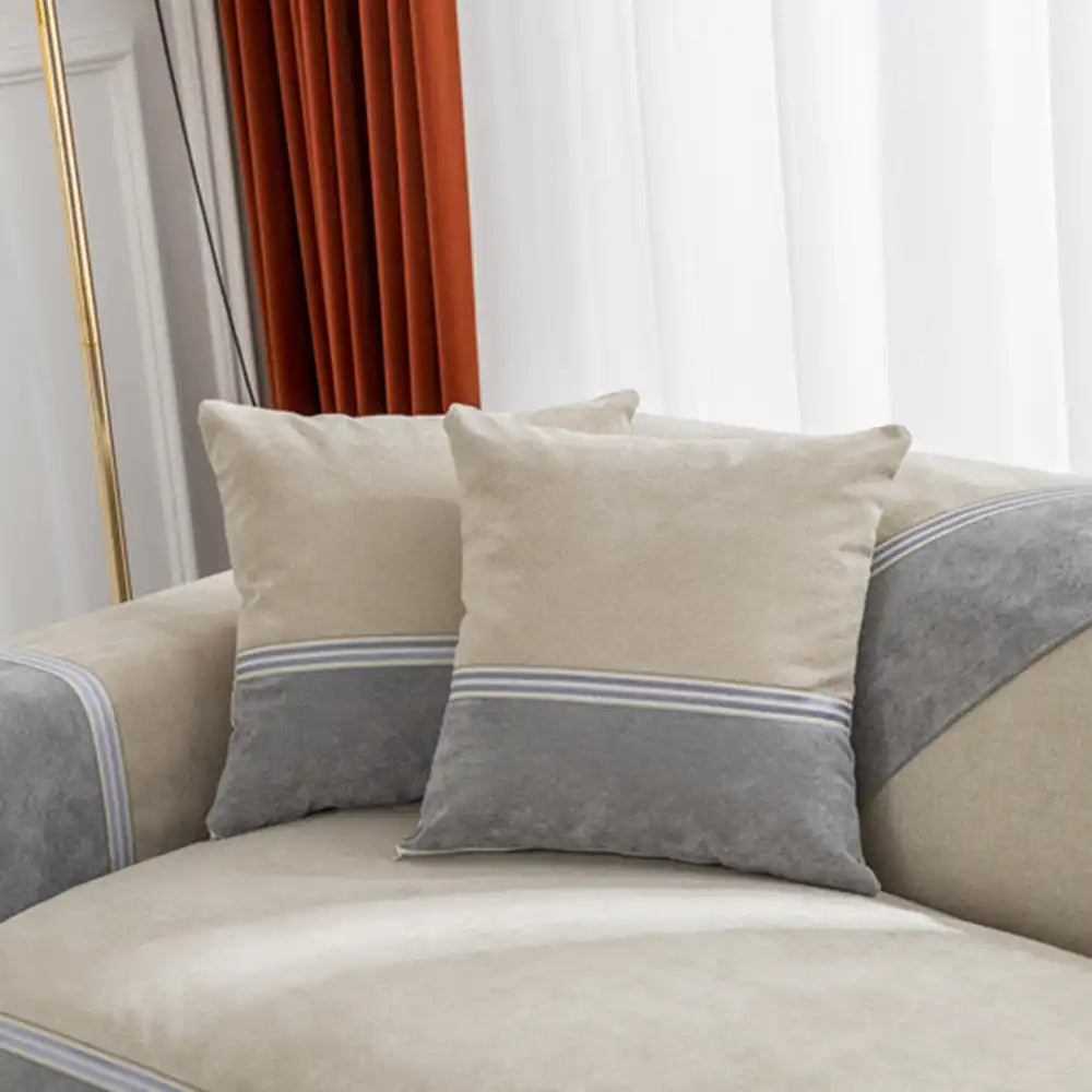 All Seasons Water-Resistant Colourblock Anti-Slip Sofa Cover for Pets and Kids