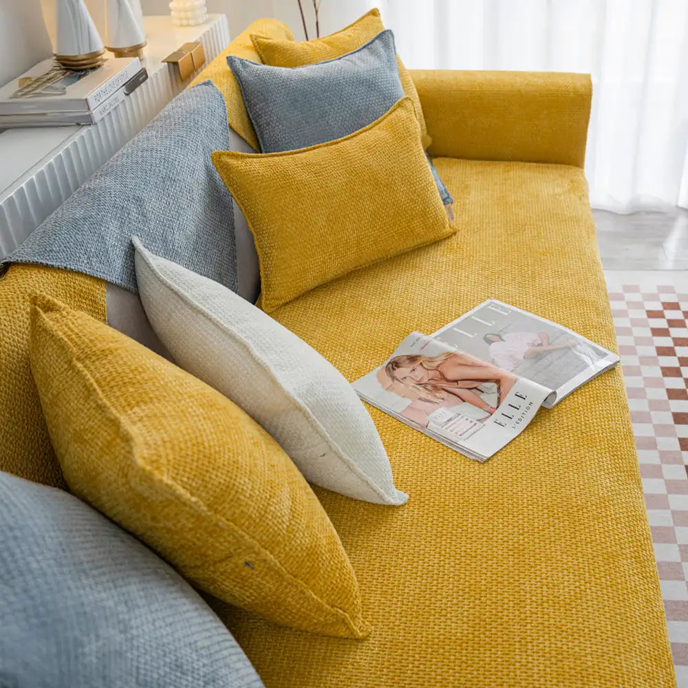 Cloud Woven Velvet Thick Scratch-Resistant Non-Slip Sofa Cover