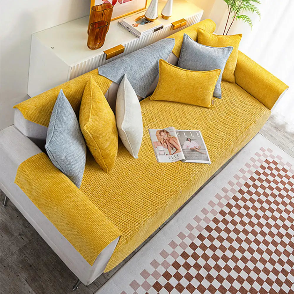 Cloud Woven Velvet Thick Scratch-Resistant Non-Slip Sofa Cover