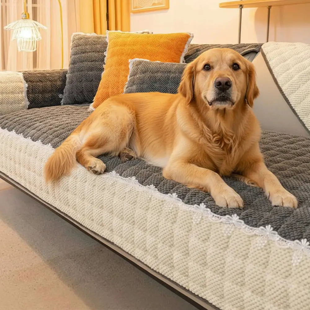 Corduroy Warm Scratch Resistant Sofa Protective Sofa Cover