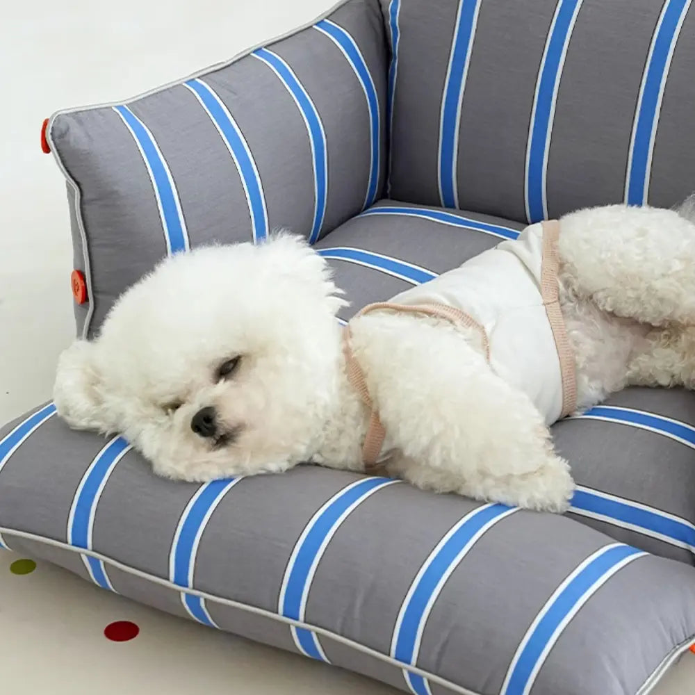 Cotton Comfort Calming Bed Dog Sofa Bed