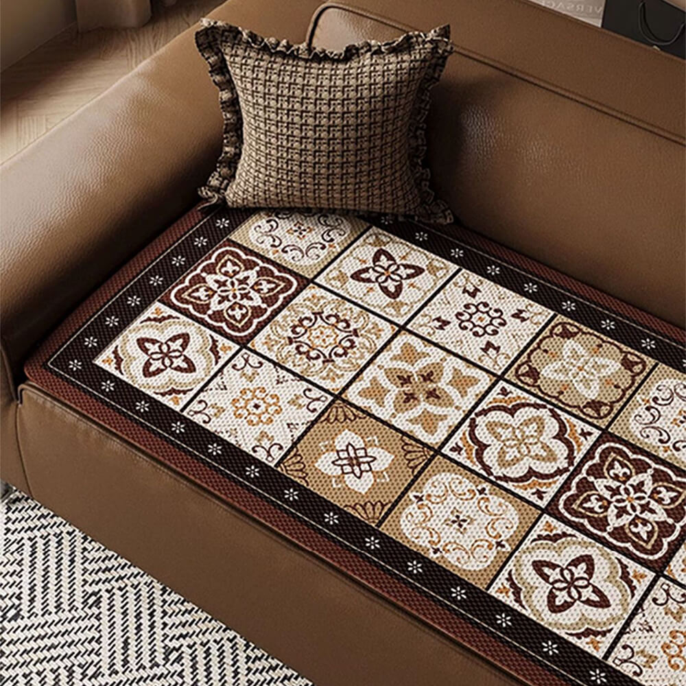 Elegant Bohemian Ice Silk Breathable Sofa Cover