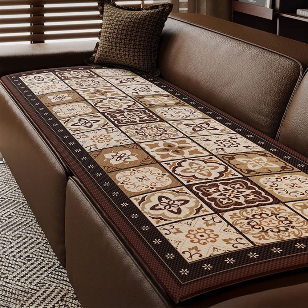 Elegant Bohemian Ice Silk Breathable Sofa Cover