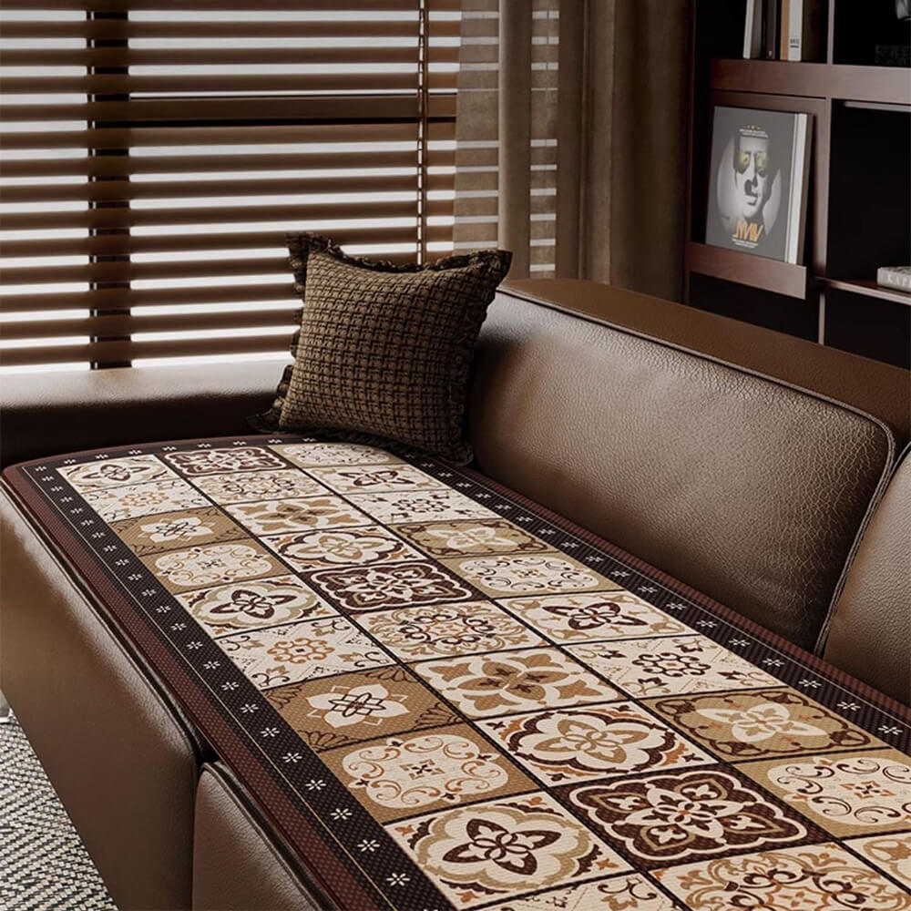 Elegant Bohemian Ice Silk Breathable Sofa Cover