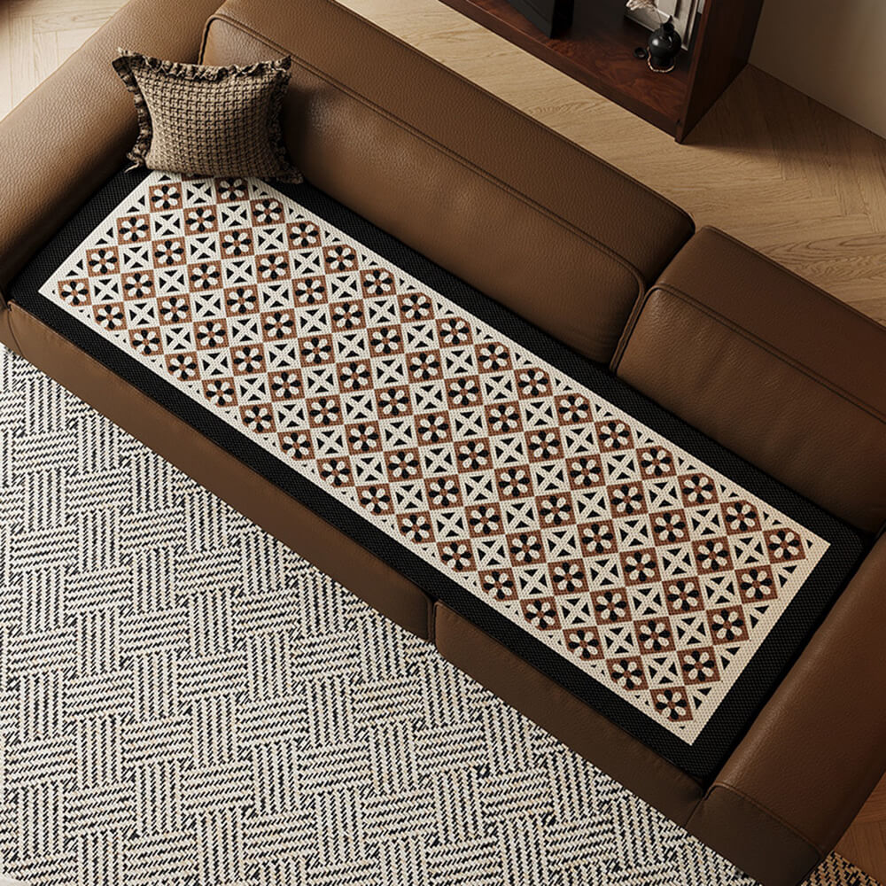 Elegant Bohemian Ice Silk Breathable Sofa Cover