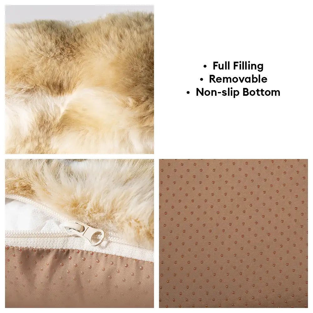 Jungle Secret Tie-Dye Plush Cosy Dog And Cat Sofa Bed