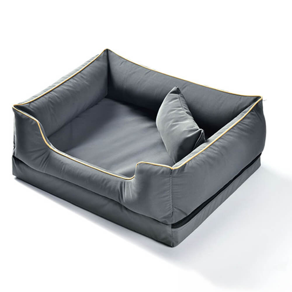 Nordic Style Waterproof Anti-Scratch Washable Dog Sofa Bed with Pillow