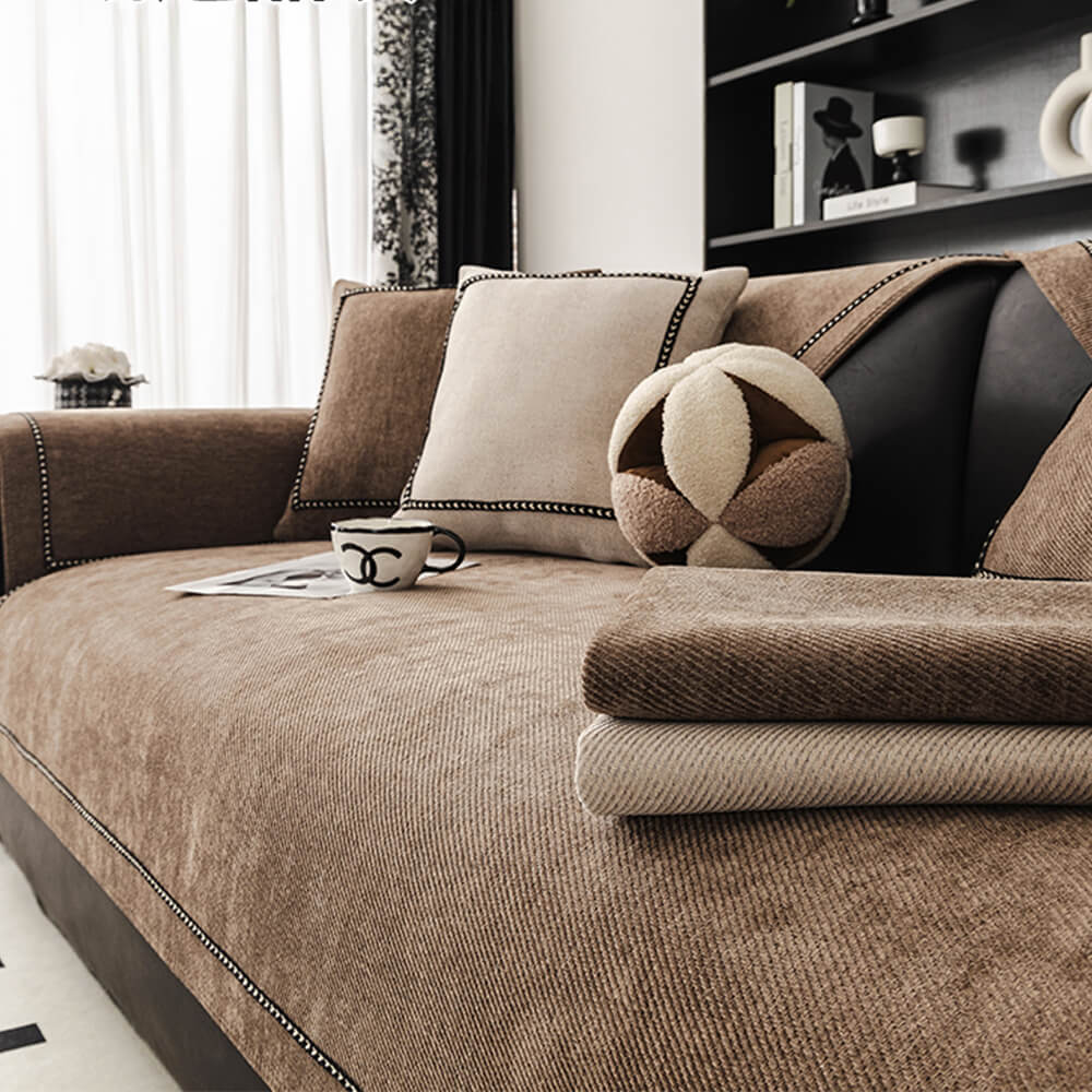 Simple Modern Jacquard High-Weight Non-Slip Chenille Sofa Cover