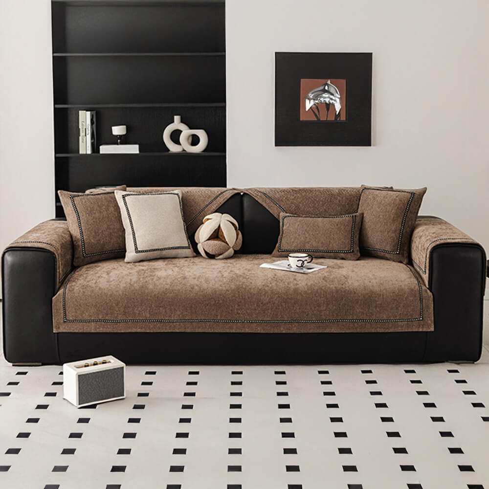 Simple Modern Jacquard High-Weight Non-Slip Chenille Sofa Cover
