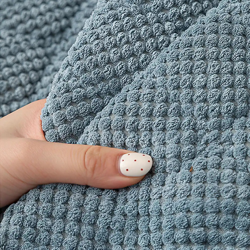 Square Corduroy Anti-Scratch Fabric Pet Friendly Non-Slip Sofa Cover