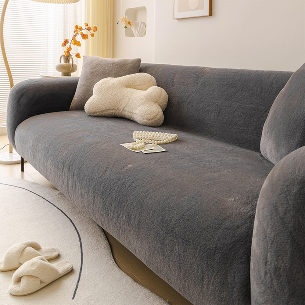 Ultra Soft Skin Friendly Plush Full Coverage Furniture Protector Sofa Cover