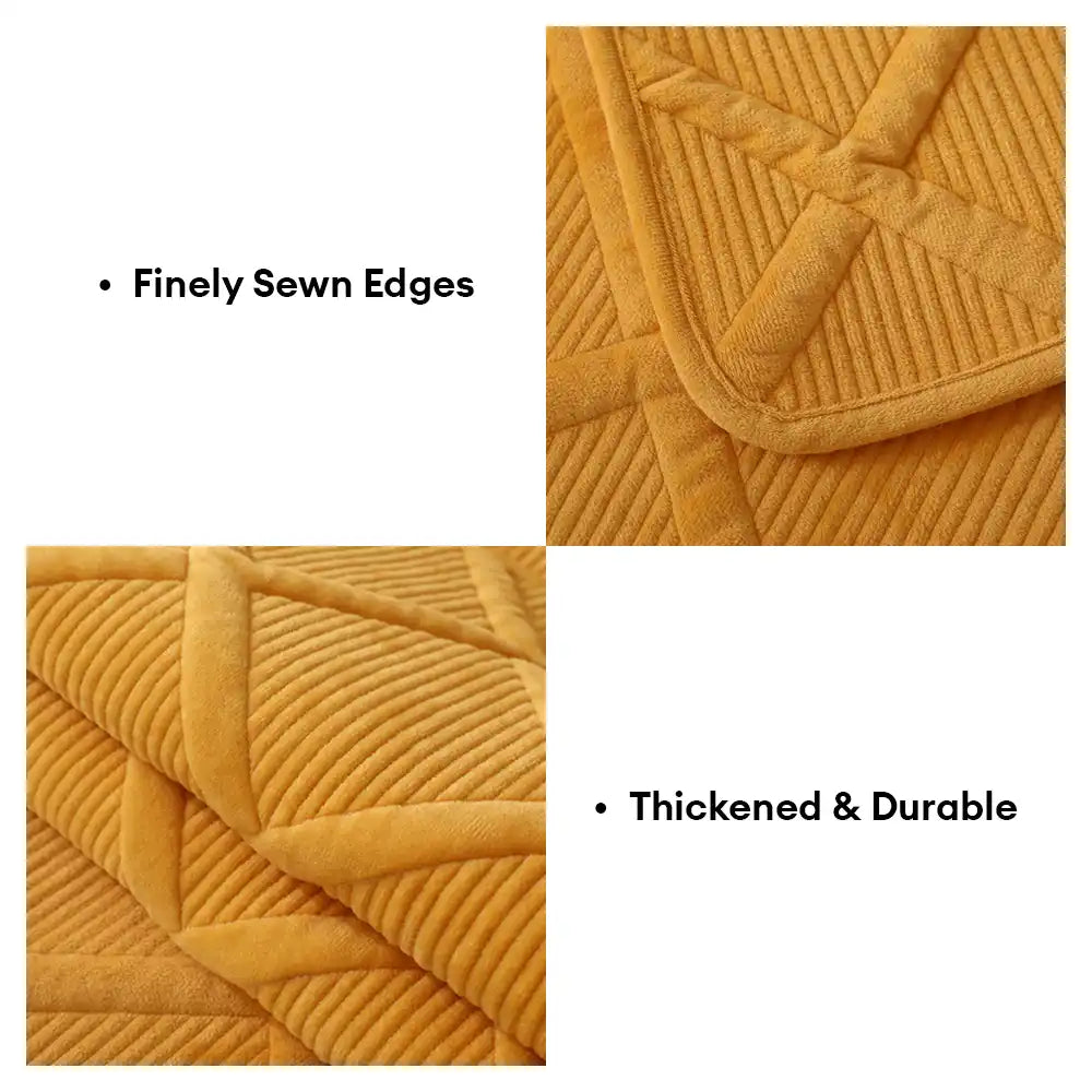 Velvety Soft Short Plush Modern Interiors Sofa Cover