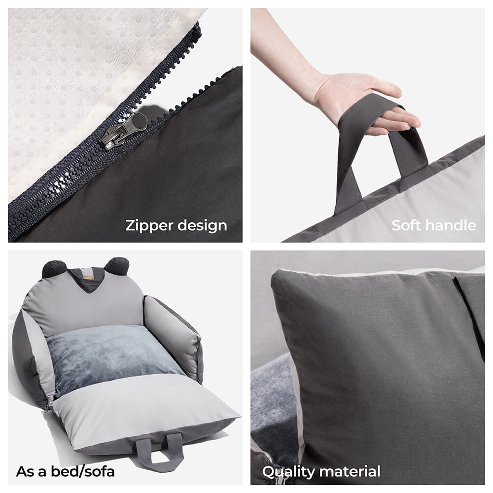 Bear Ears Pet Car Safety Bed Multifunctional Dog Car Seat Bed