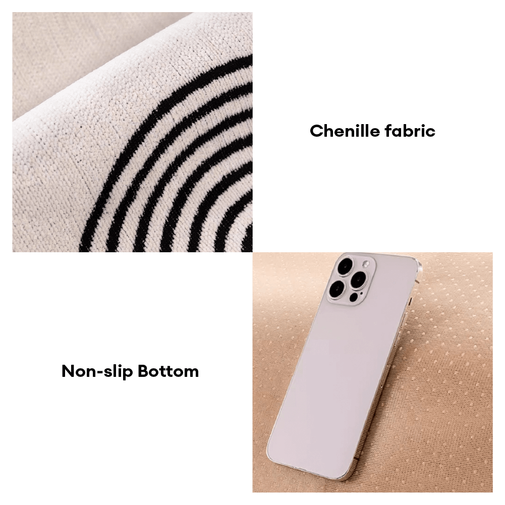 Chenille Arch Pattern Scratch-Resistant Sofa Cover