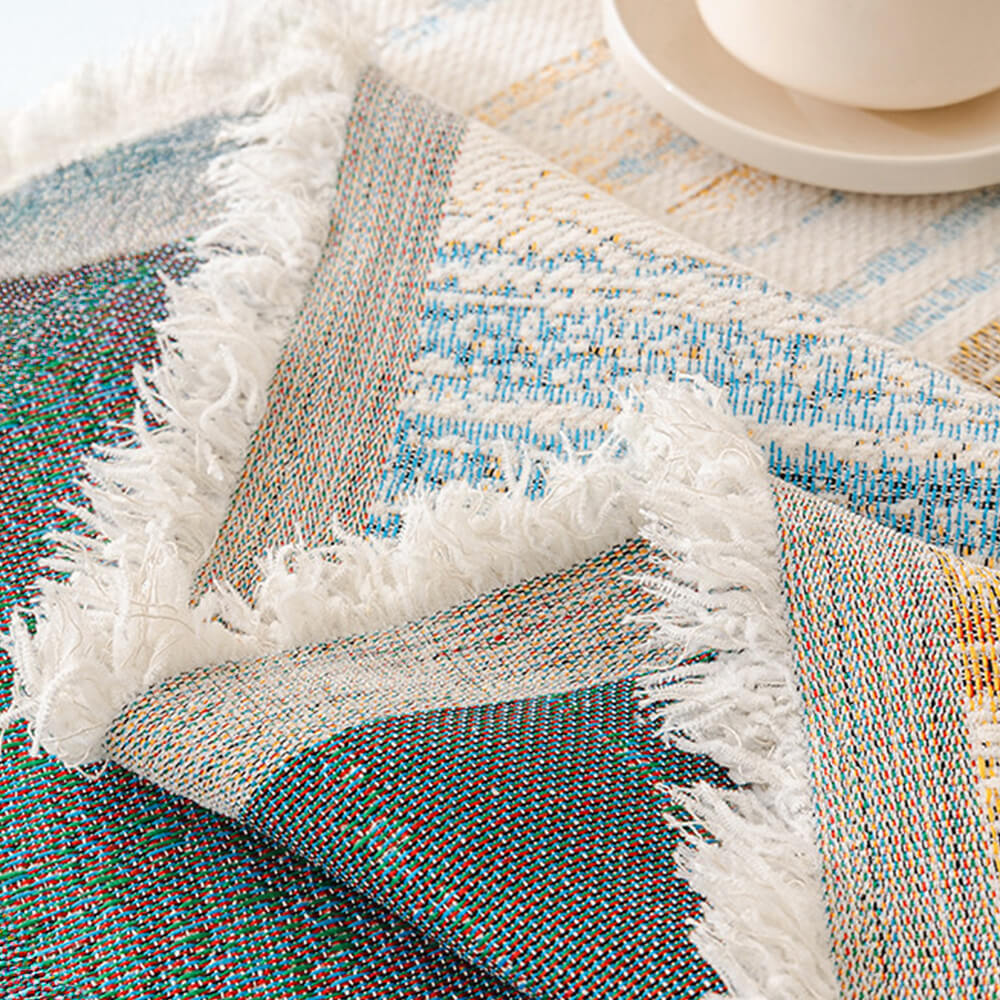 Colourful Rainbow Gradient Full Sofa Drape Throw Sofa Cover