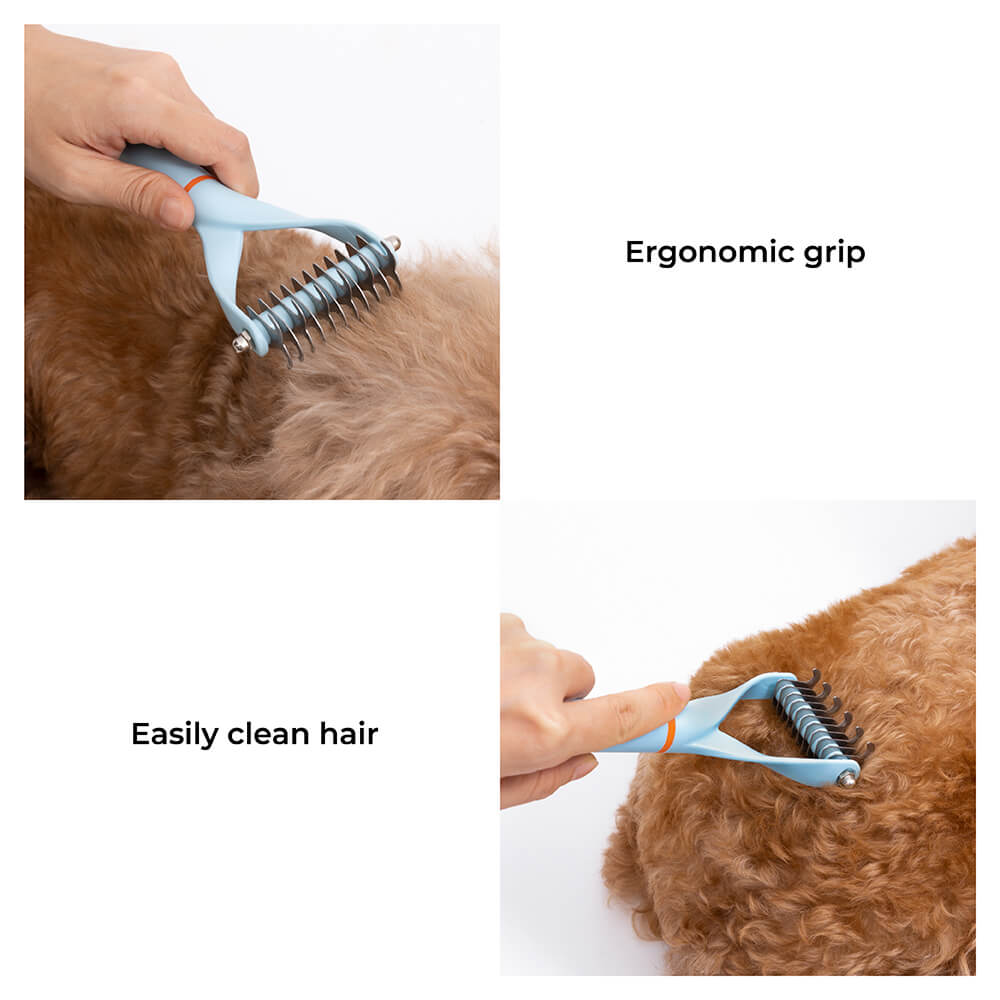 Double-sided Blades Pet Dematting Comb - Groomer