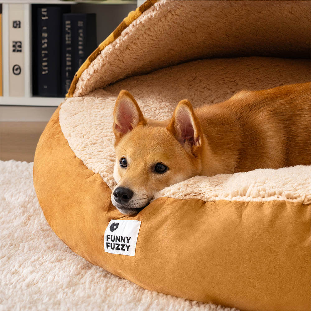 Round Canopy Dream Dog Bed Pet Nest Bed