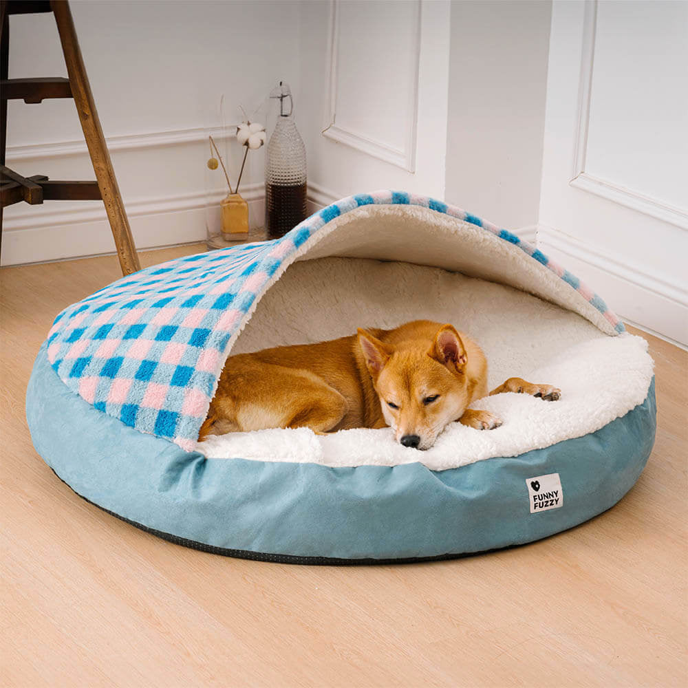 Round Canopy Dream Dog Bed Pet Nest Bed