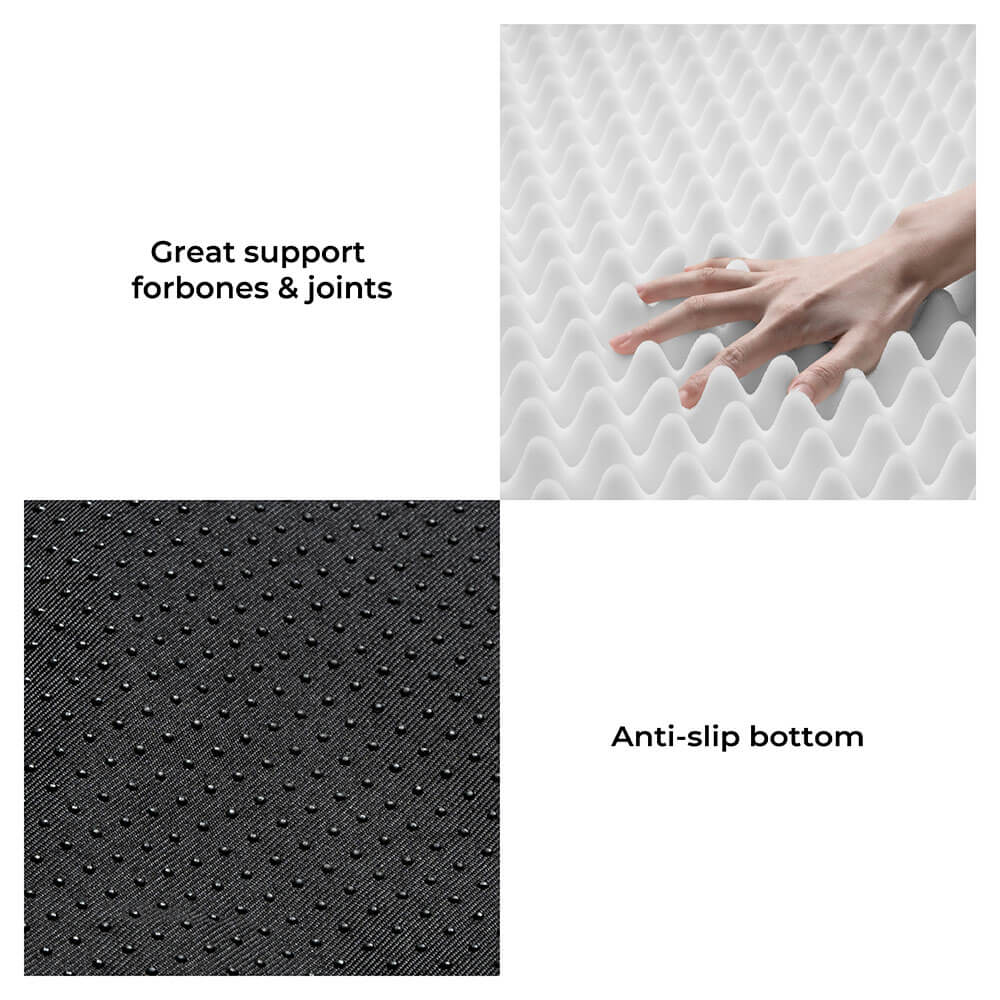 Handmade Plush Chequerboard Orthopaedic Support Dog Bed with Pillow