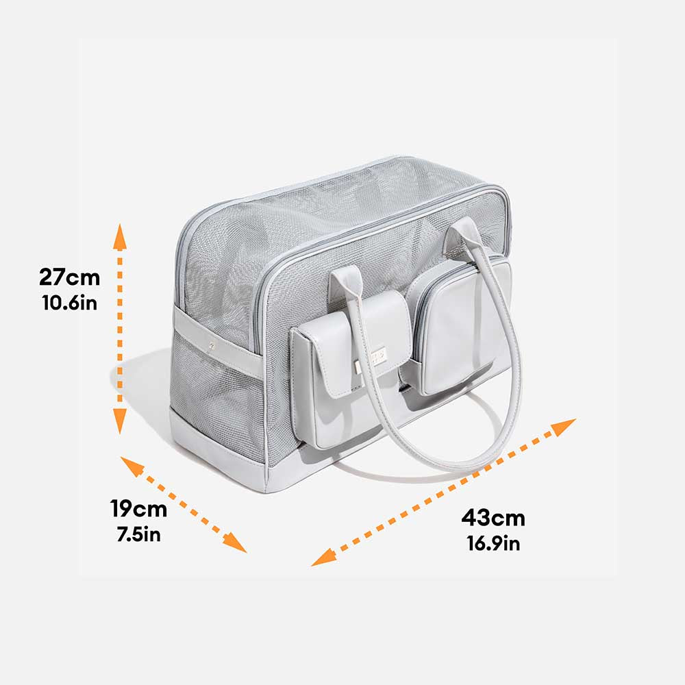 Lightweight Breathable Mesh Safe Pet Carrier - Urban Ease
