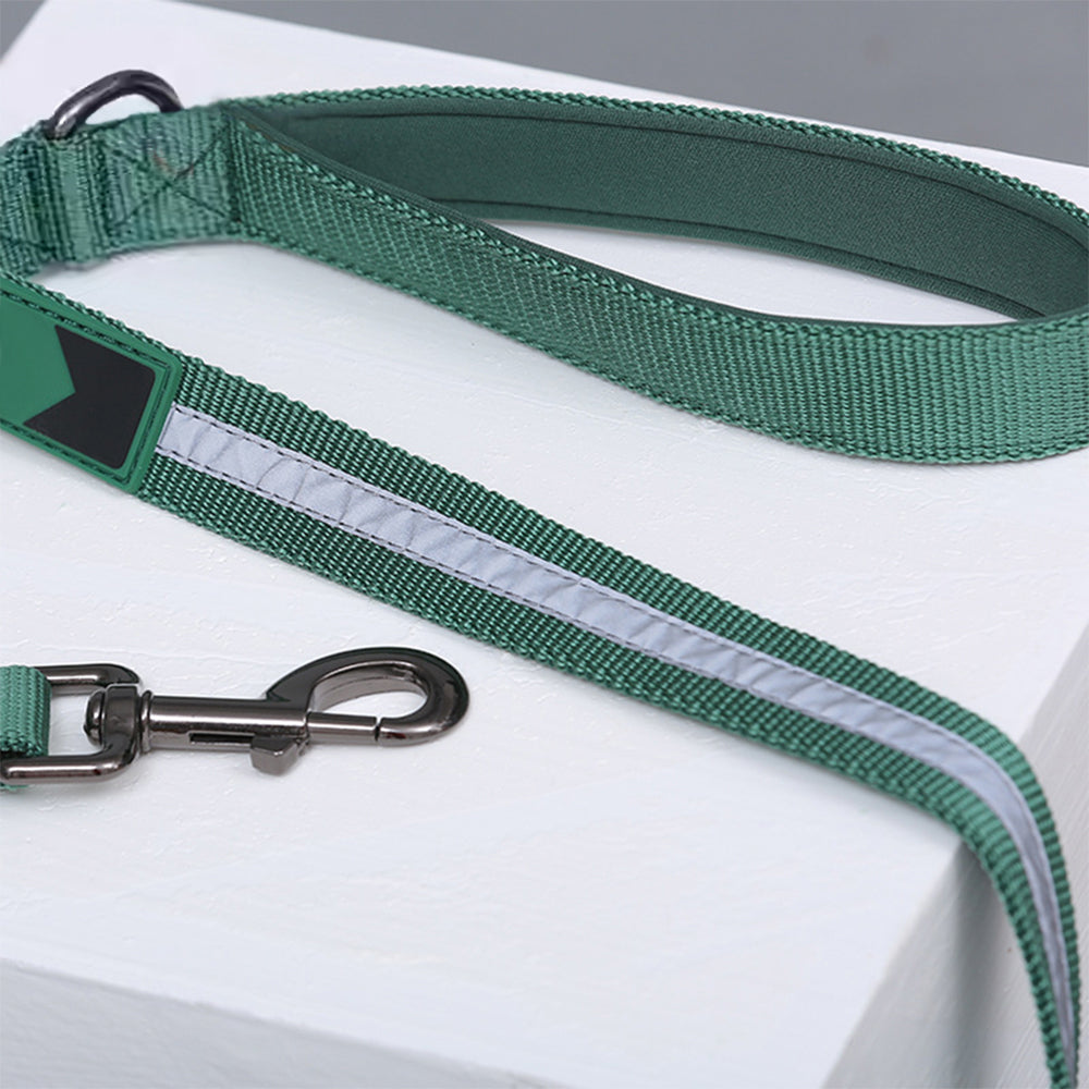 Nylon Adjustable Reflective No-Pull Dog Harness Collar and Lead