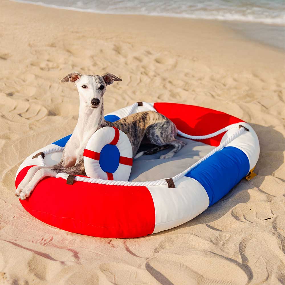 Summer Cooling Waterproof Boat-Shaped Pet Bed with Pillow – Chill Raft