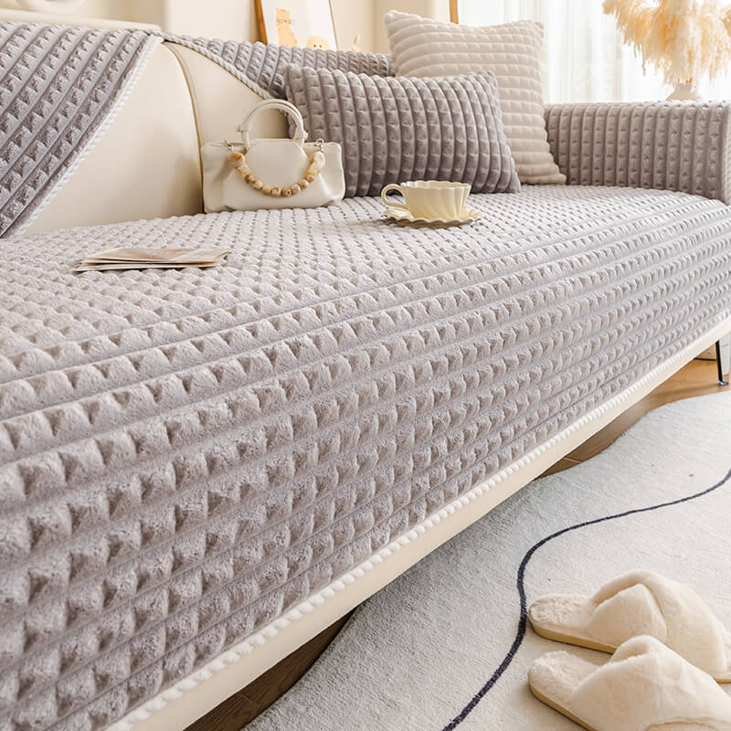 Warm Flannel Pet Friendly Furniture Protector Sofa Cover
