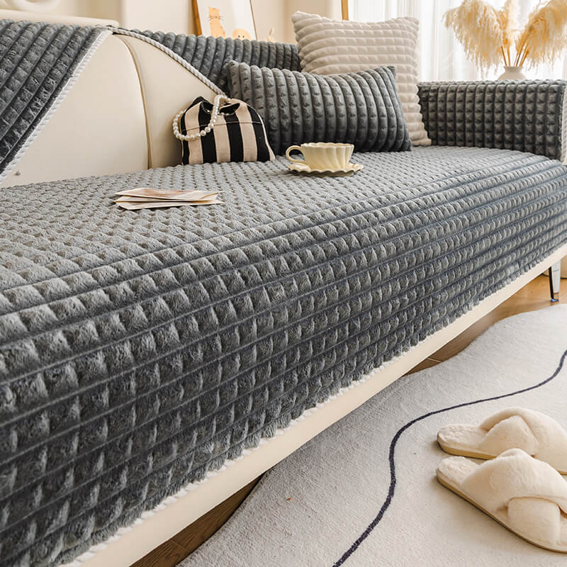 Warm Flannel Pet Friendly Furniture Protector Sofa Cover