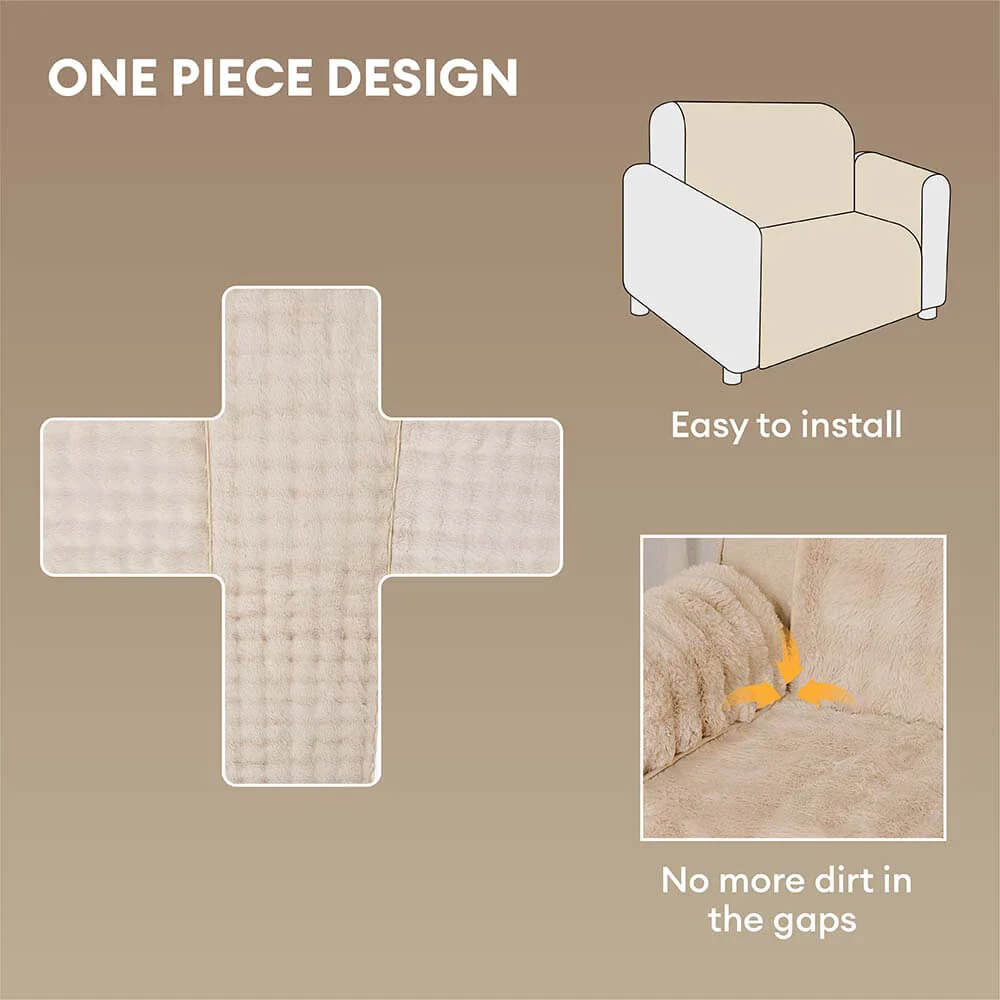 Water-resistant Fluffy Soft Furniture Protector Sofa Cover-EverDry