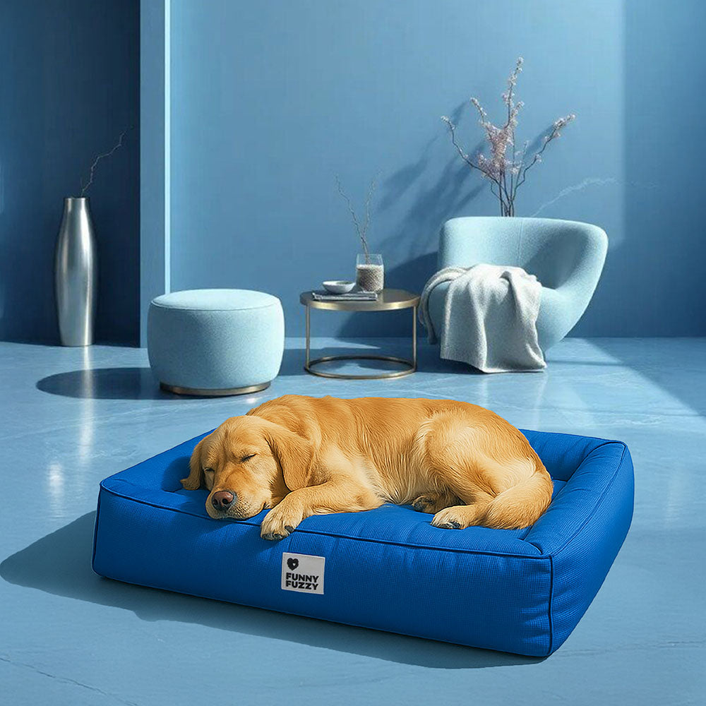 Fully Orthopaedic Surround Support Waterproof Fabric Anti-Anxiety Large Dog Bed