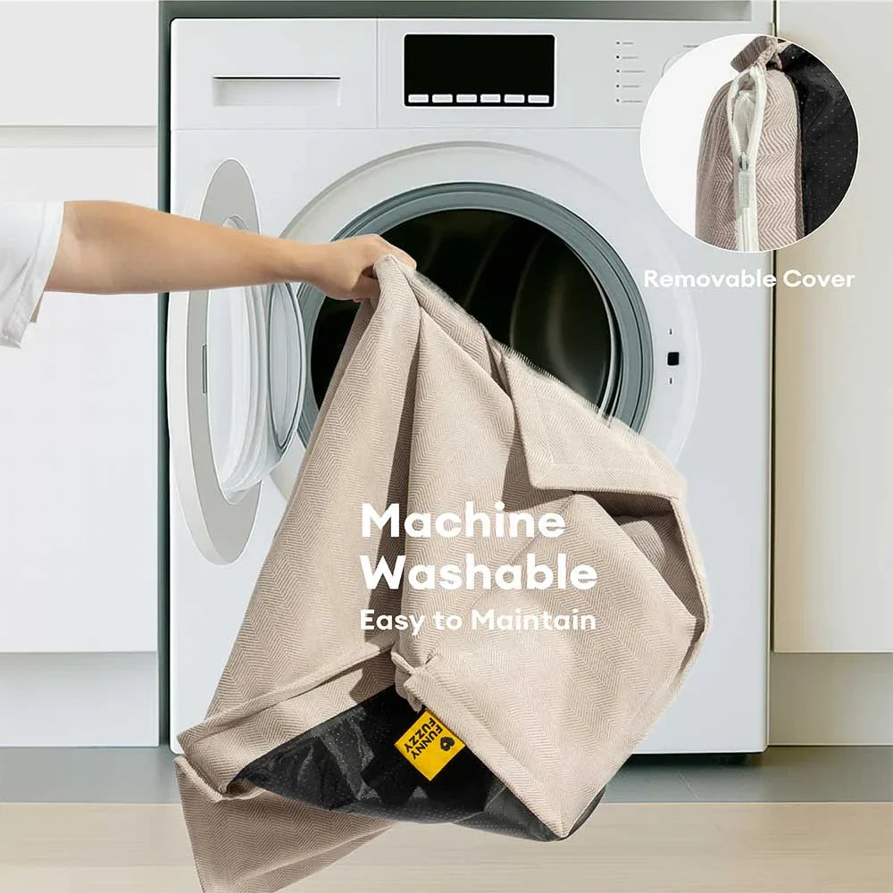 All-Season Chenille Dual-layer Removable Sponge Orthopaedic Dog Bed With Pillow