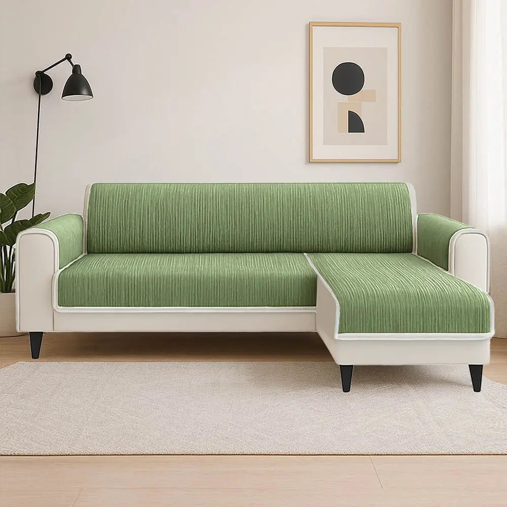 All-Season Striped Pet Rug Furniture Protector with Armrest Sofa Cover - Keep Still