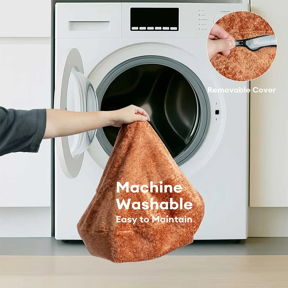 Luxe Diamond Velvet Removable Orthopaedic Donut Dog Bed With Pillow - DreamNest