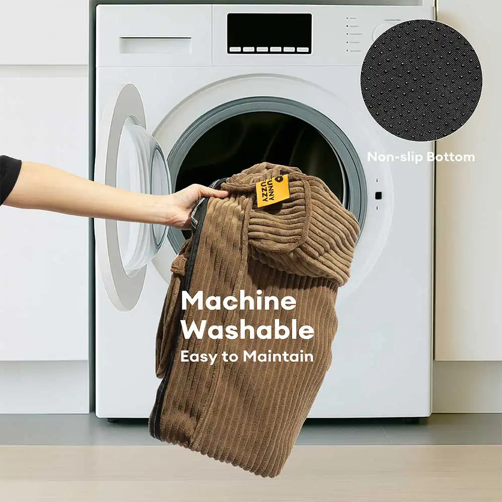 Corduroy Anti-Scratch Removable Orthopaedic Dog Bed with Pillow - ComfySofa